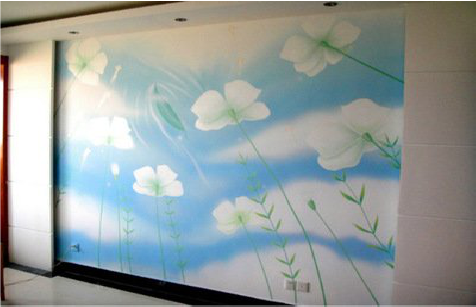 城固画墙绘怎么画好白云的蓬松感？