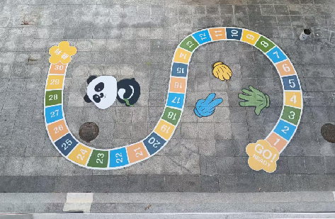 城固地面游戏彩绘