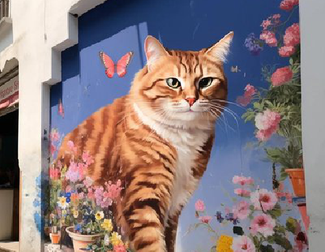 城固自己绘制有个性的手绘墙