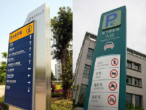 城固导向标识的设计作用。